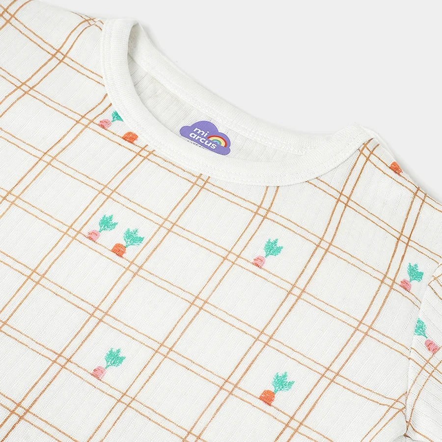 Farm Friends Knitted Full Sleeve Baby Girl Thermal Top Pack Of 3 - Image 12