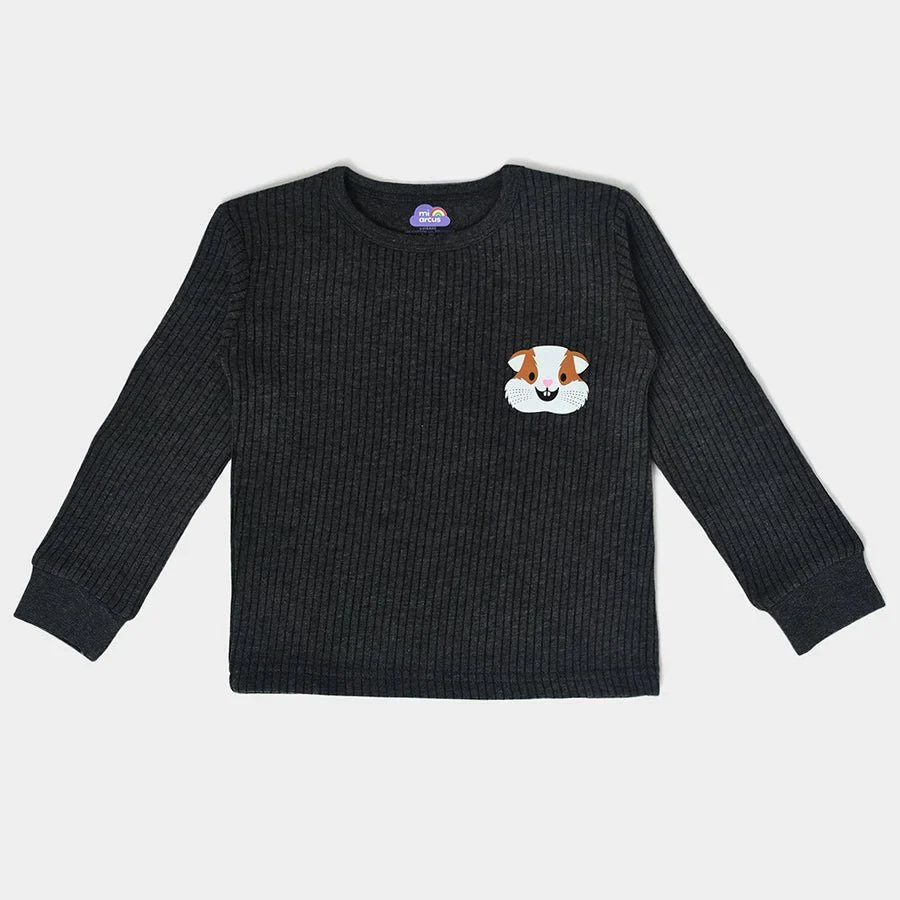 Farm Friends Knitted Full Sleeve Baby Girl Thermal Top Pack Of 3 - Image 3