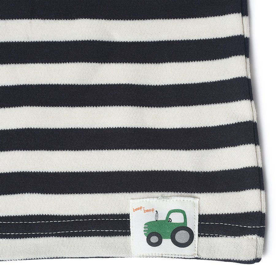 Farm Friends Polo Striper T-Shirt For Baby Boy - Image 7