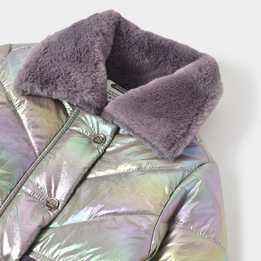 Farm Friends Purple Winter Baby Girl Jacket - Image 4