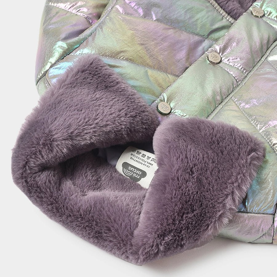 Farm Friends Purple Winter Baby Girl Jacket - Image 5