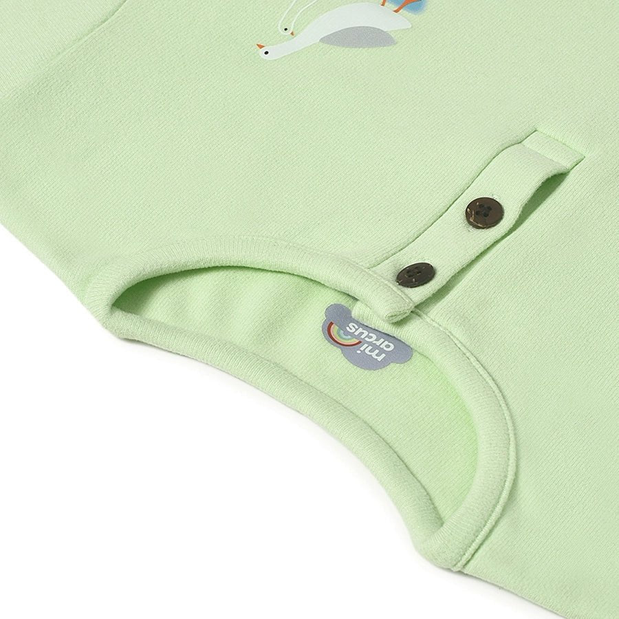 Farm Friends Sage Baby Girl Sweatshirt With Pyjama Thermal Set - Image 6