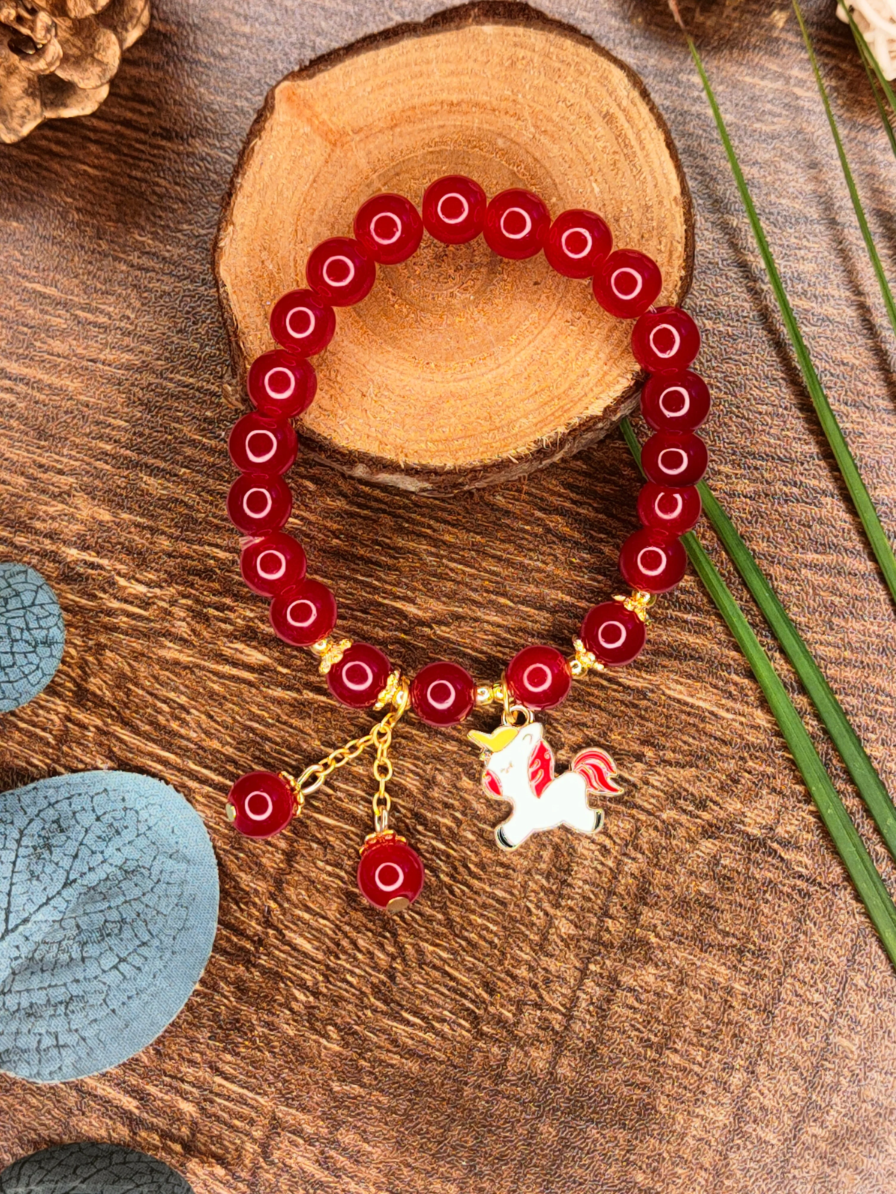 Fashion Cute Trojan Girl Red bracelet - Image 2