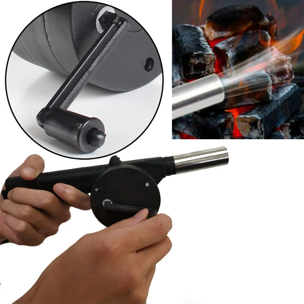 FireStarter: Portable Hand Crank BBQ Air Blower for Quick Fire Starting & Outdoor Grilling - Image 8