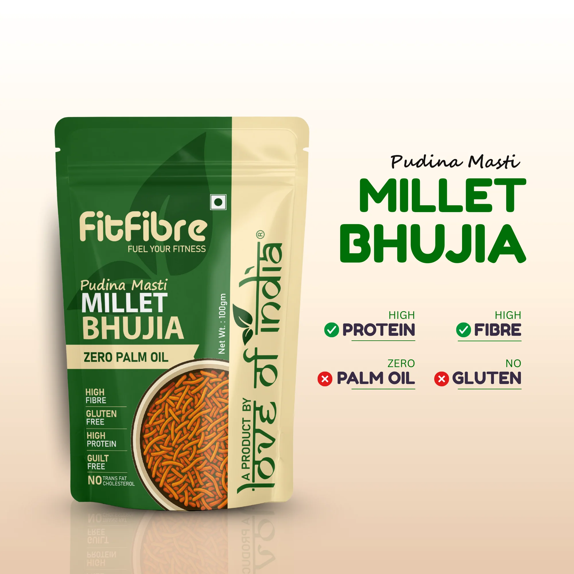 FitFibre Pudina Masti Bhujia – Refreshing Twist to Your Favourite Snack - Image 13