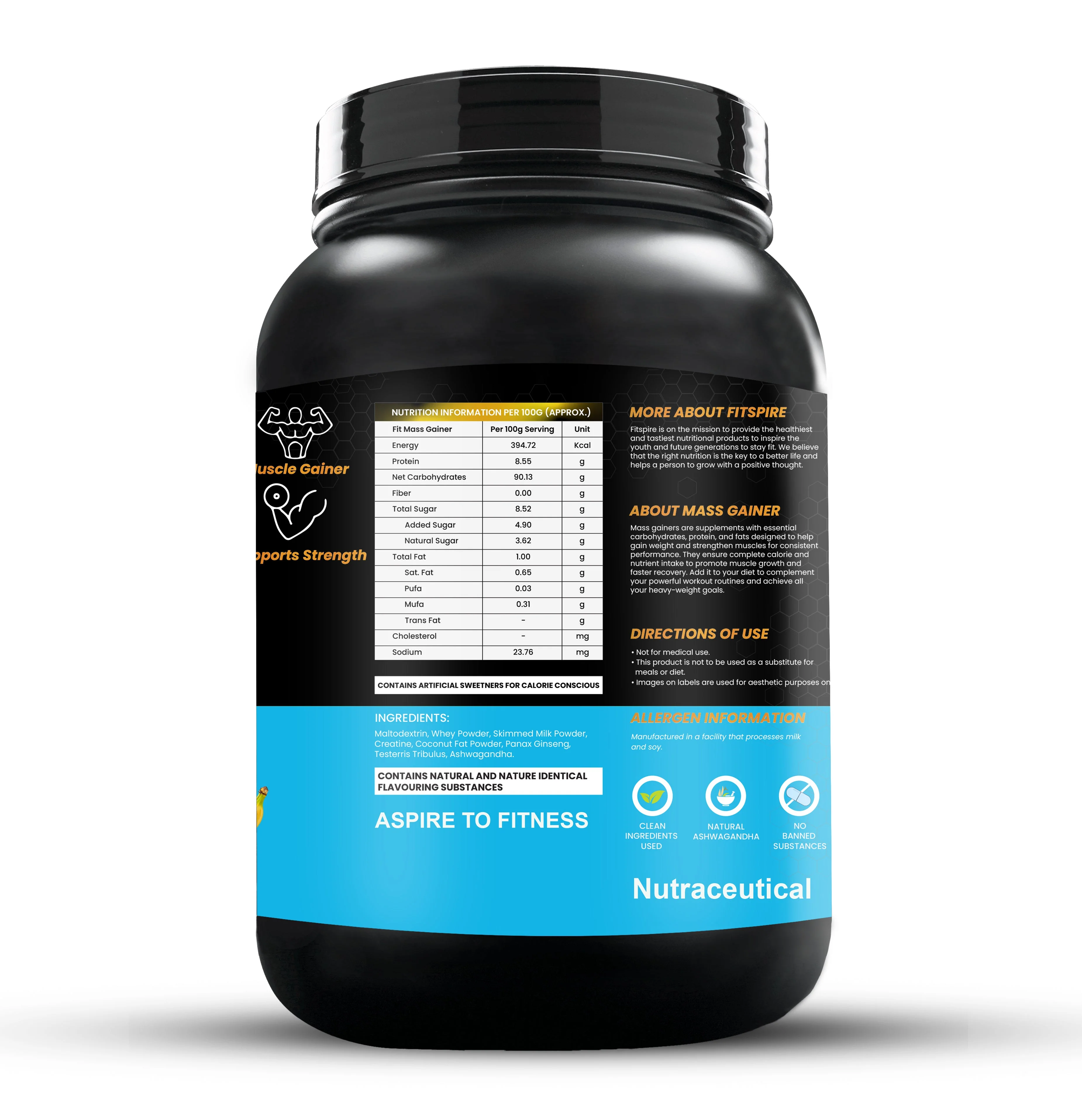 Fitspire Mass Gainer Pack Of 2 With Shaker - Image 12