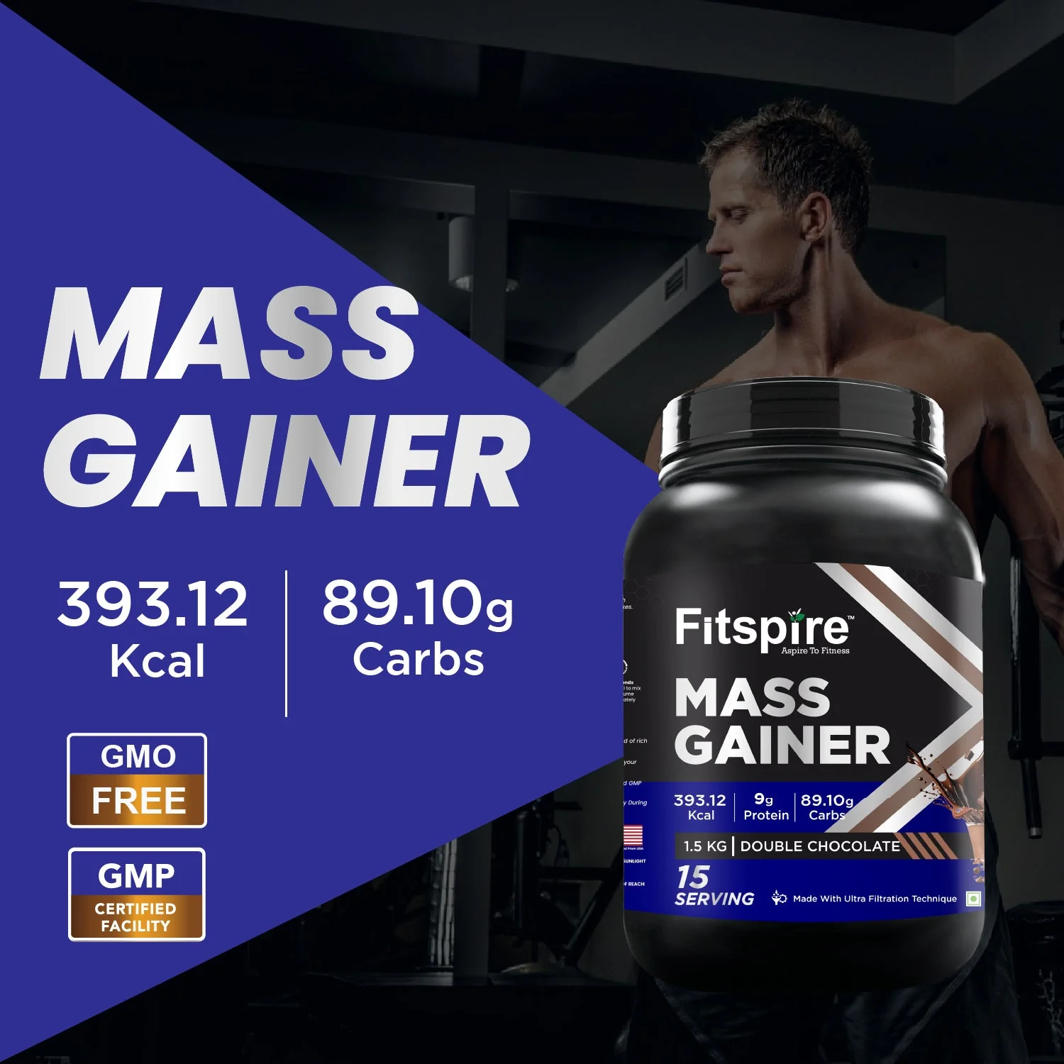 Fitspire Mass Gainer Pack Of 2 With Shaker - Image 5