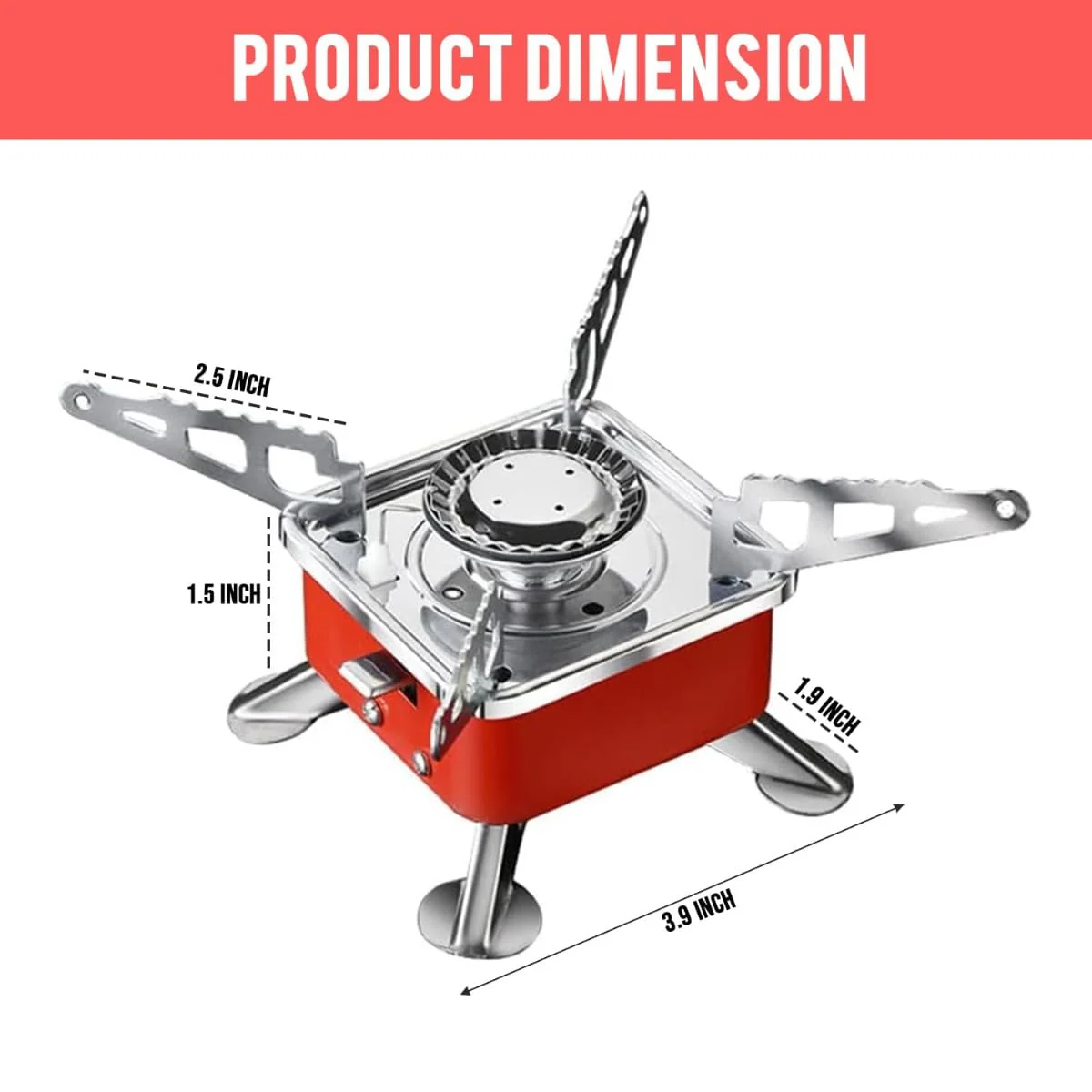 FlameX: Portable & Foldable Windproof Butane Camping Stove with High Heat Output for Outdoor Cooking, Hiking & Adventures - Image 9
