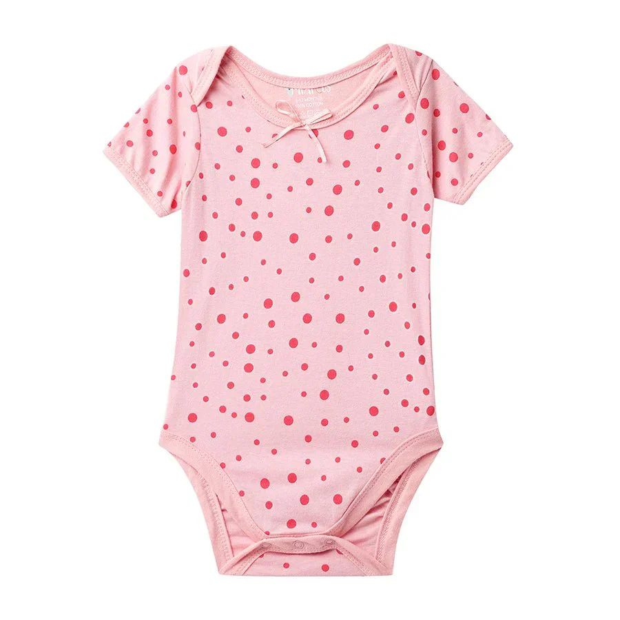 Flamingo Print Baby Girl Romper (Pack Of 3) - Image 4