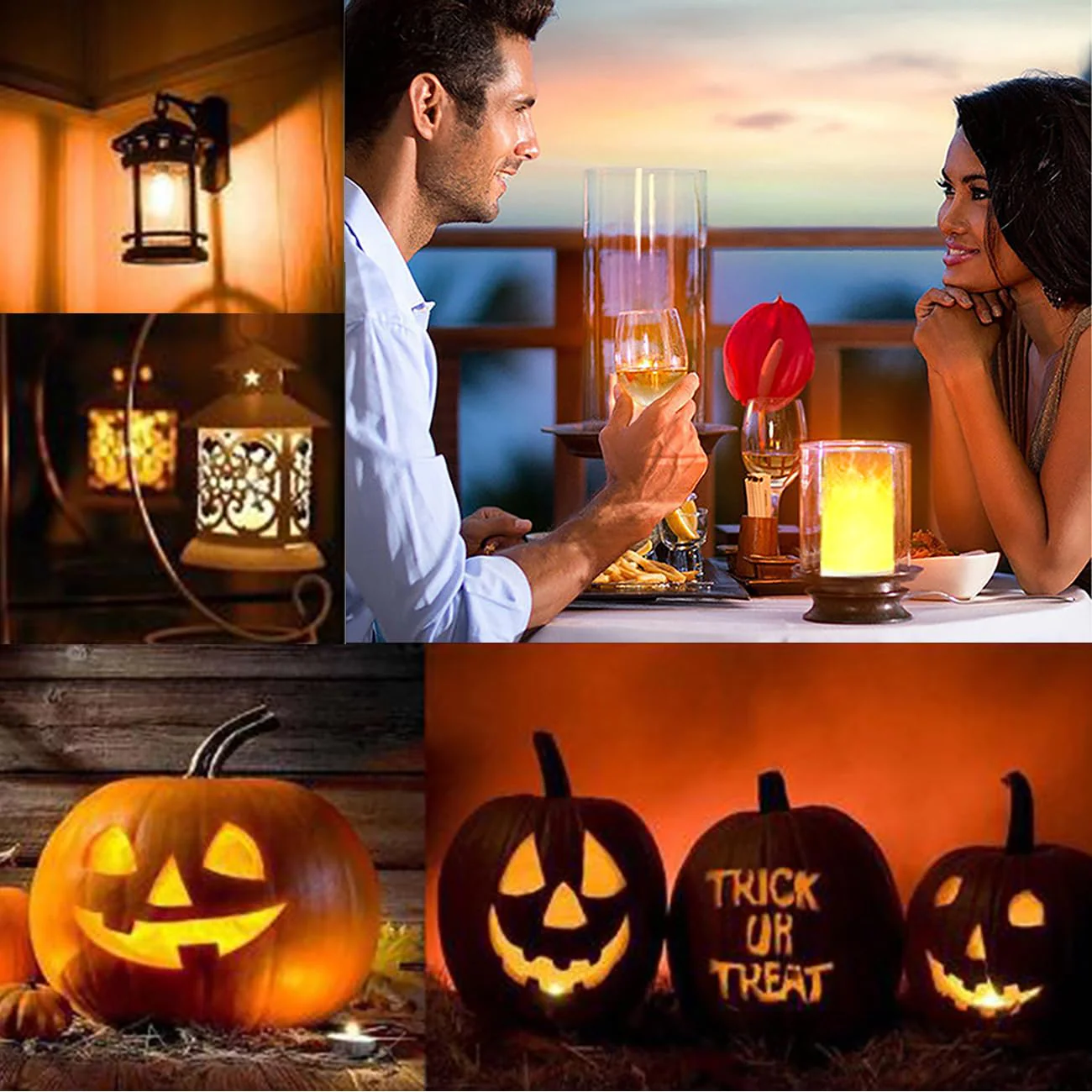 Flara: Realistic LED Candle Ambient Lamp, USB Rechargeable Lantern with 4 Modes & Rotatable Orientation, Flameless Candle Light for Home, Garden, Party & Festive Décor - Image 6