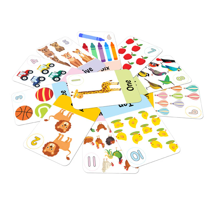 Flash Cards Numbers - 30 Double Sided Wipe Clean Flash Cards for Kids (With Free Pen) - Image 5