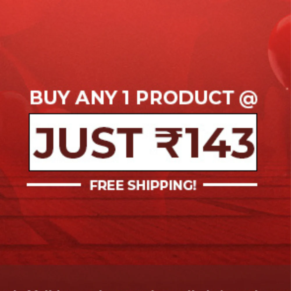 Flash Sale: Buy Any 1 Product @ ₹143