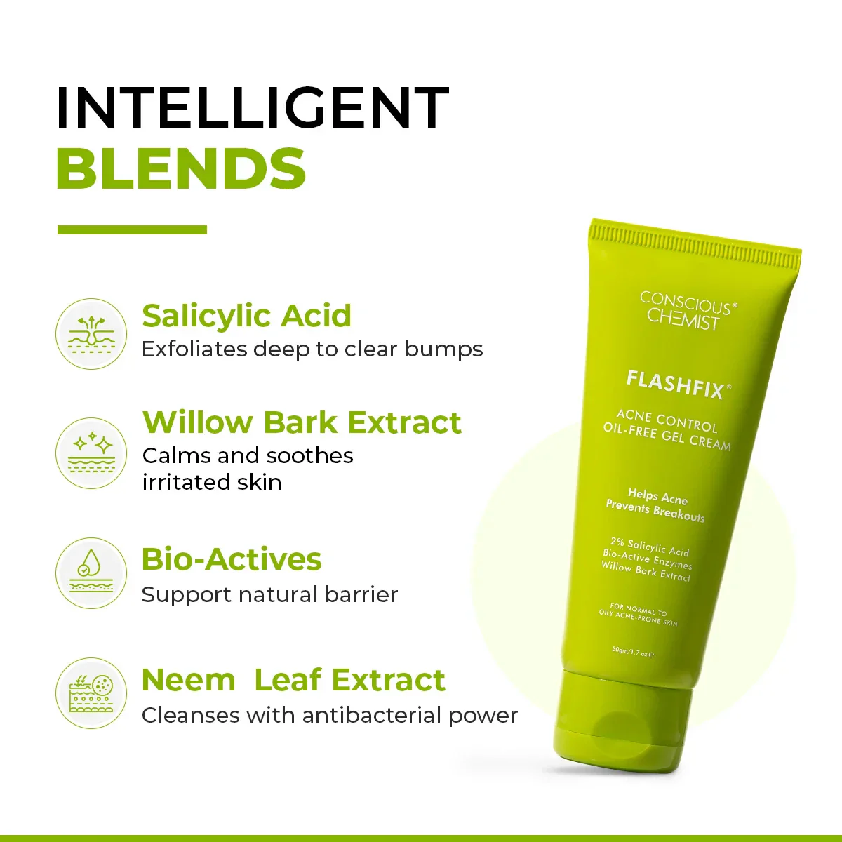 Flashfix Acne Control Oil - Free Gel Cream | 50 gm | AF - Image 3