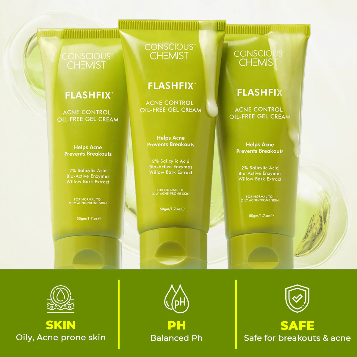 Flashfix Acne Control Oil - Free Gel Cream | 50 gm | AF - Image 7