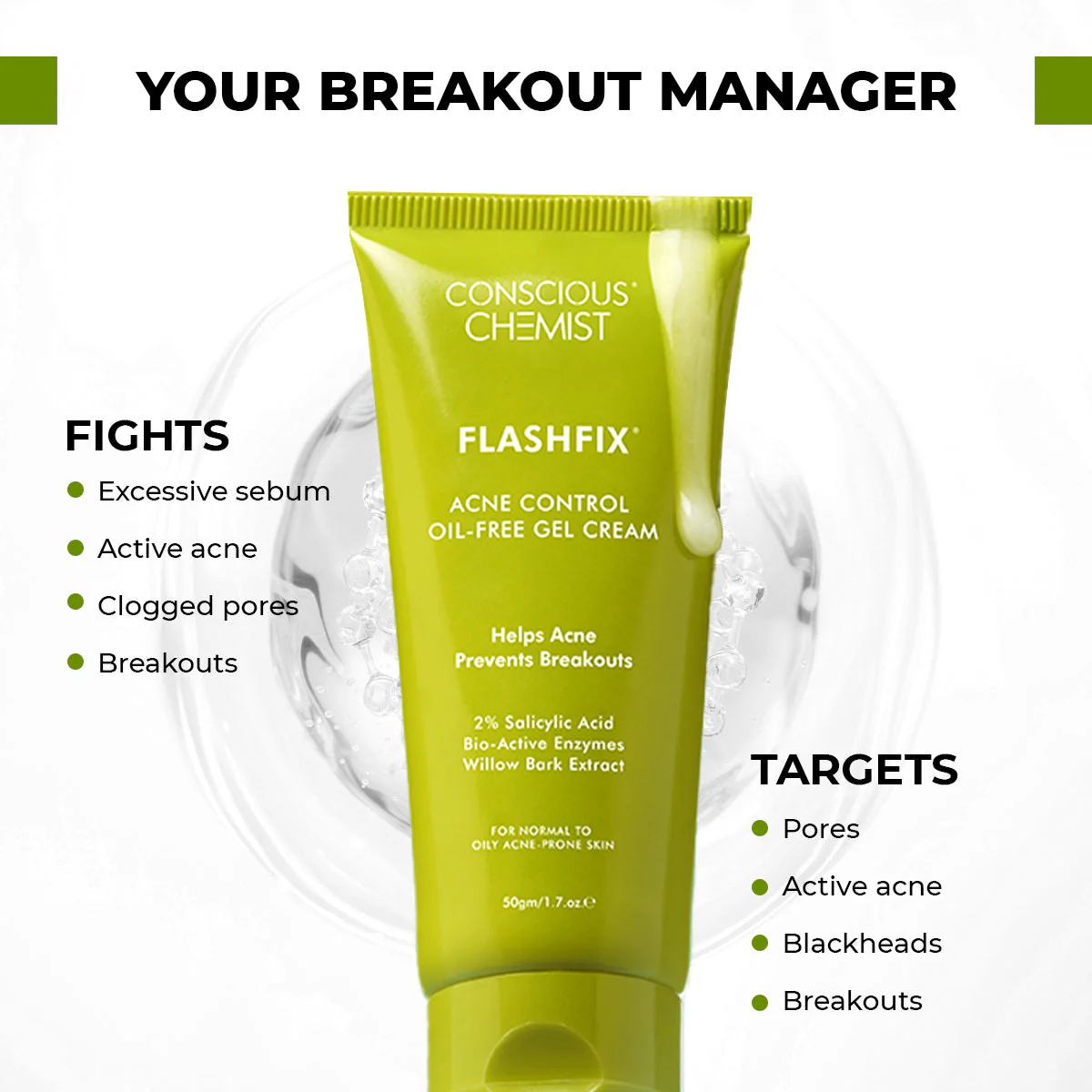 Flashfix Acne Control Oil - Free Gel Cream | 50 gm | Sale - Image 6