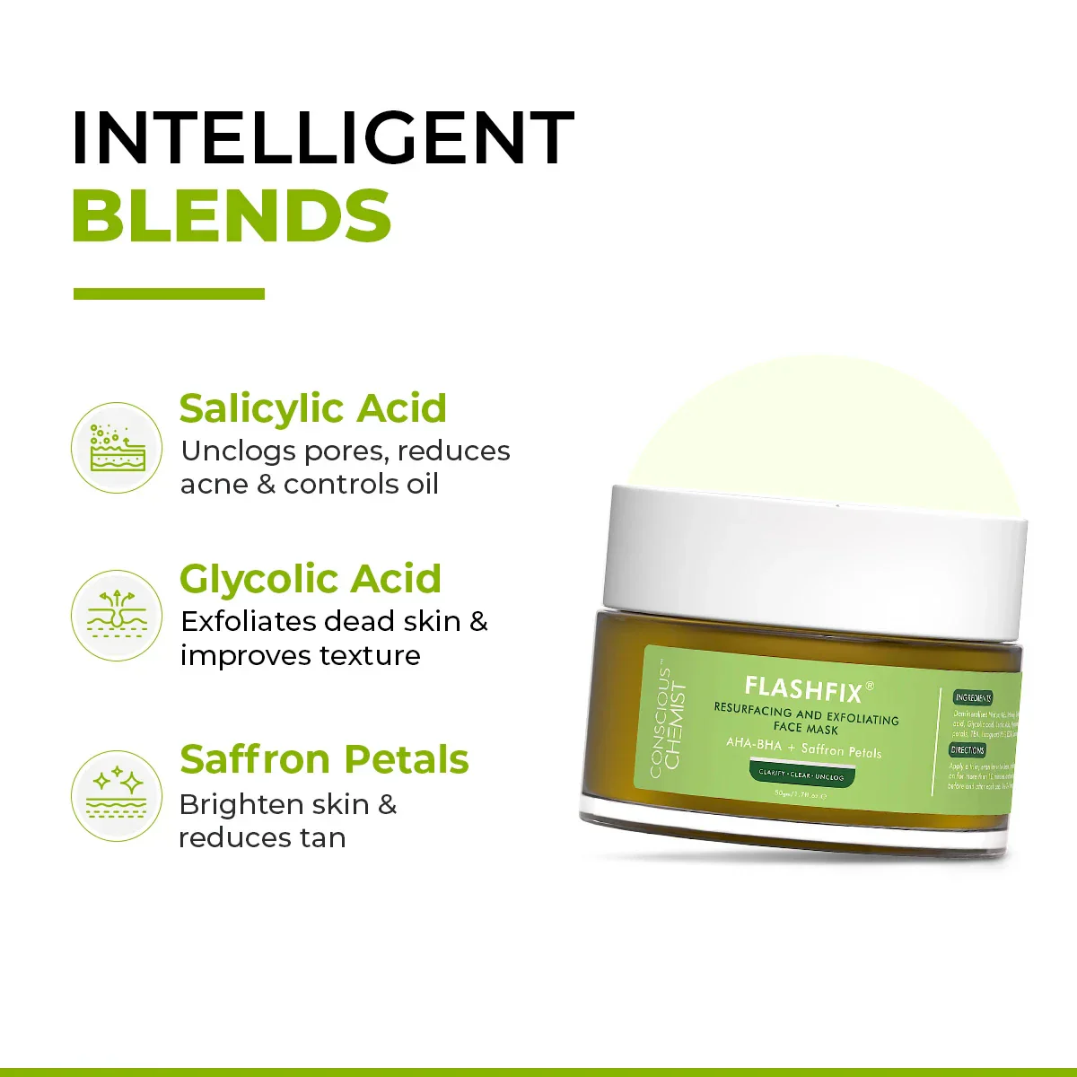 Flashfix Exfoliating & De-Tan Face Mask | 50 ml | BS - Image 4