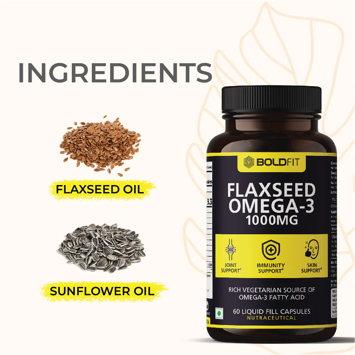 Flaxseed Omega 3 Supplement 1000 Mg - Image 2