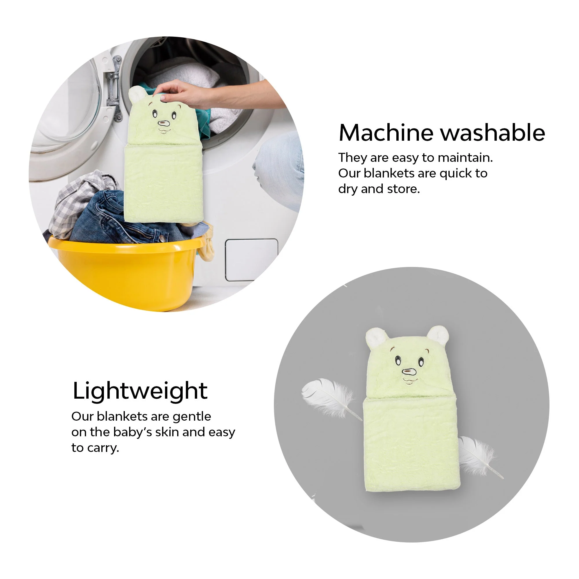 Fleece Baby Blanket With Hood - Image 14