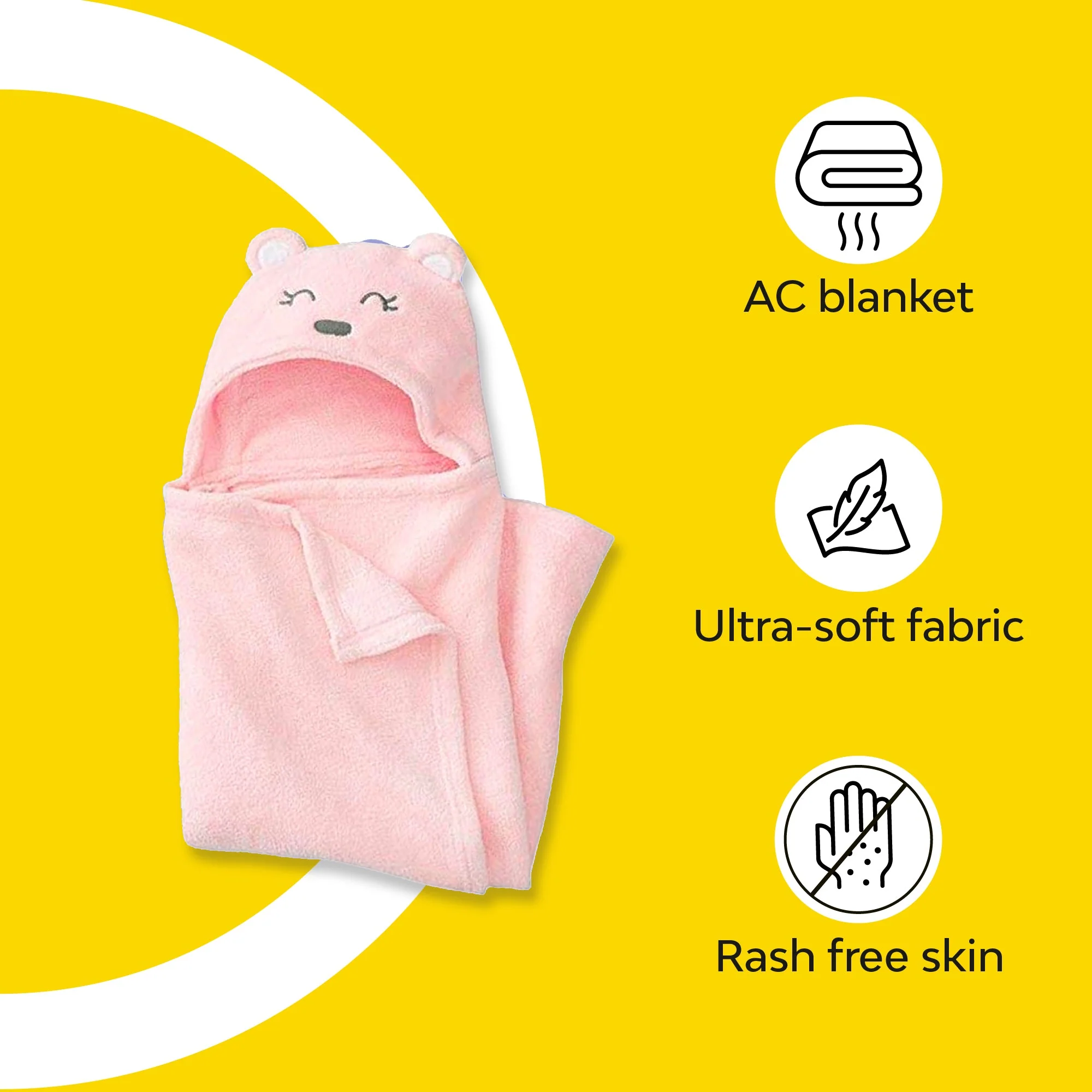 Fleece Baby Blanket With Hood - Image 18