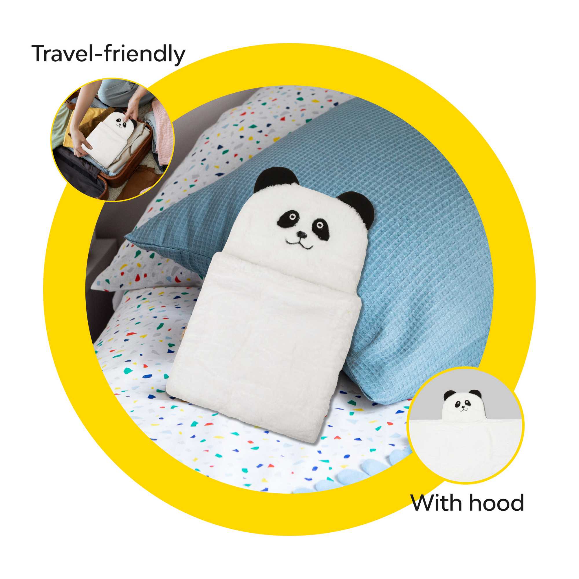 Fleece Baby Blanket With Hood - Image 25