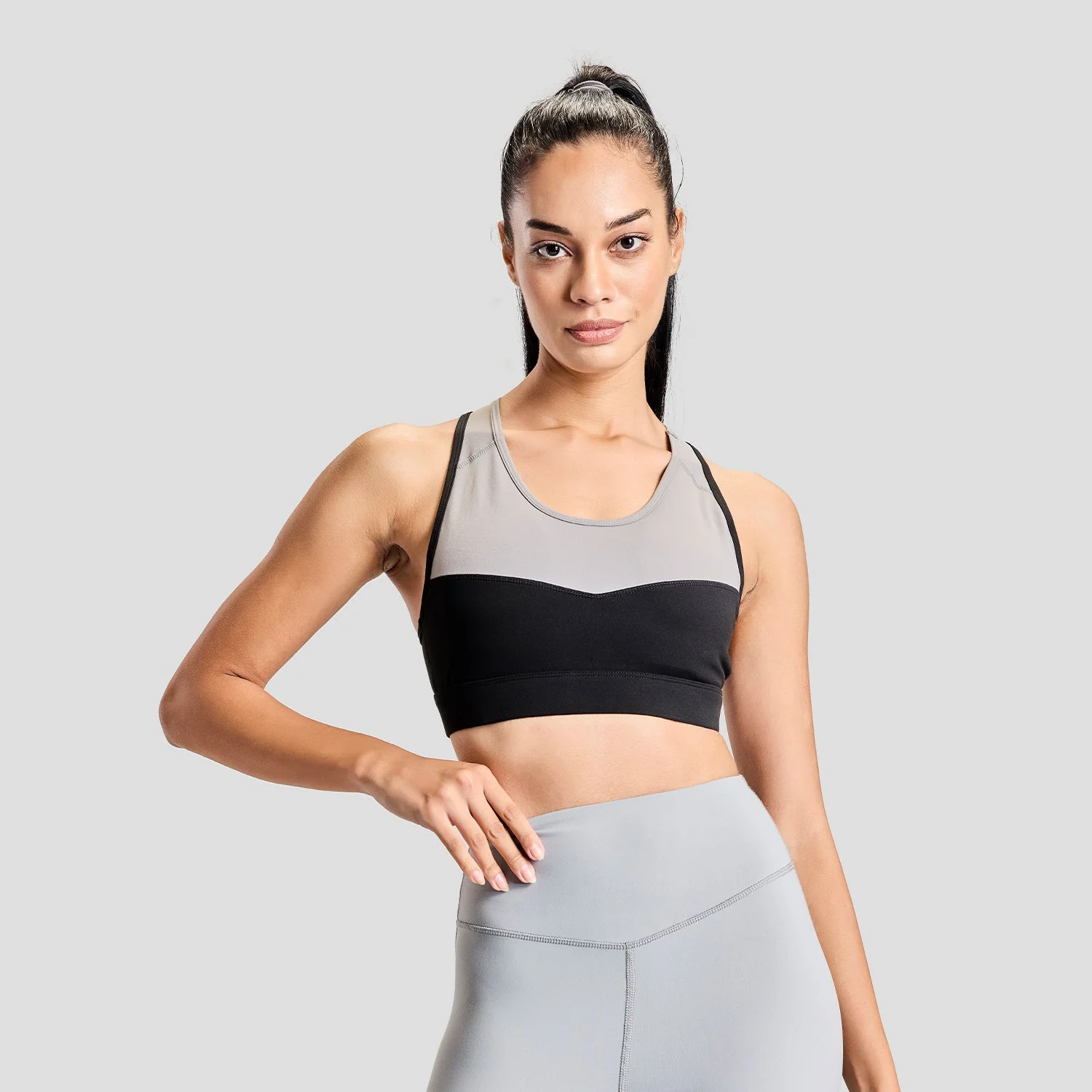 Flexform Sports Bra - Grey/Black - Image 8