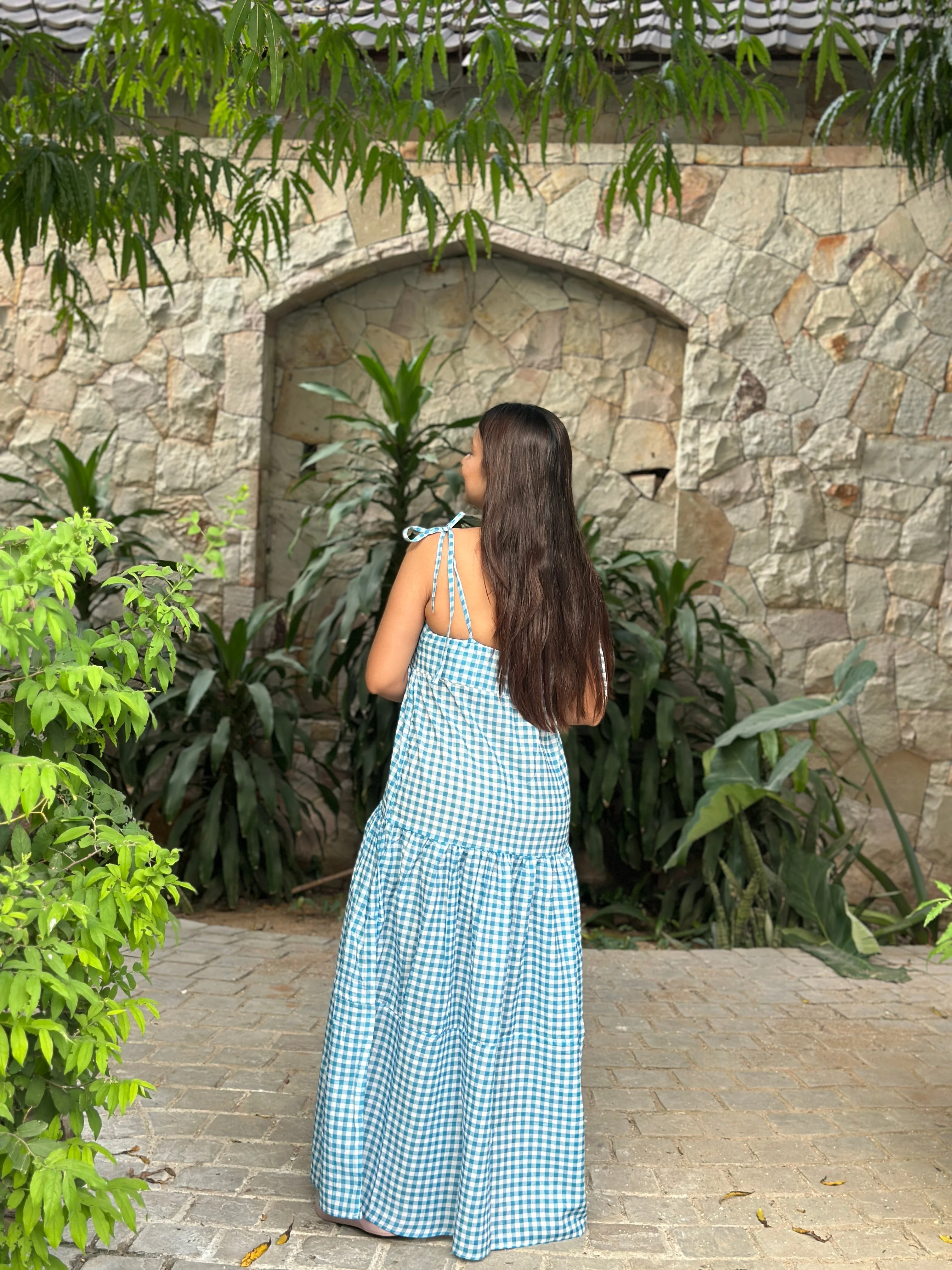 Flora Gingham Dress - Image 3