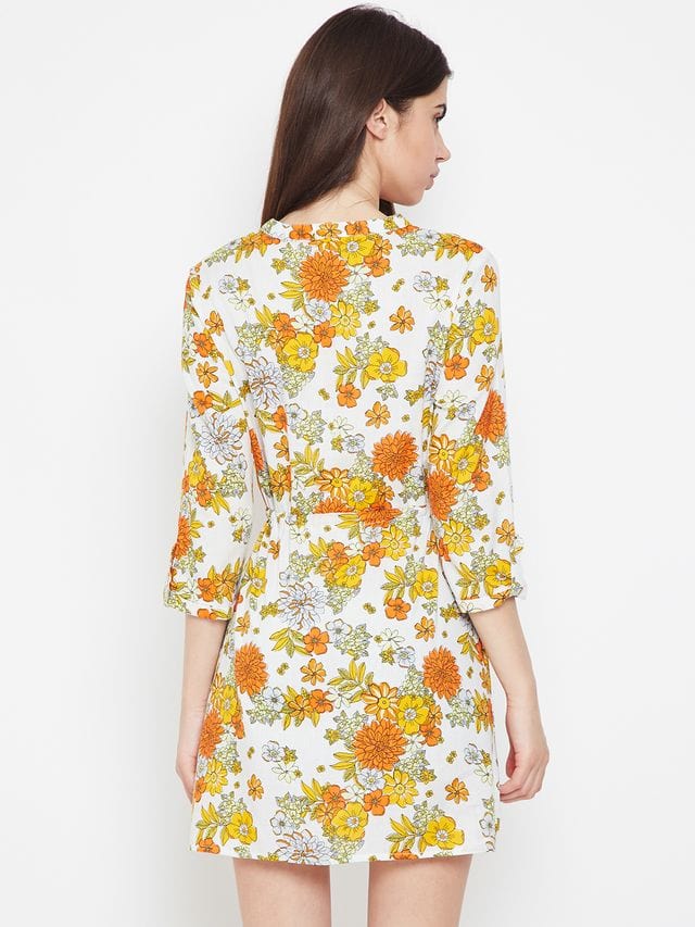 Floral Bang Glam Skater Dress - Image 3
