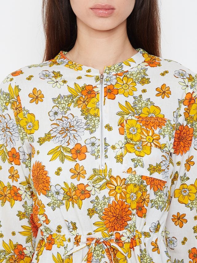 Floral Bang Glam Skater Dress - Image 4