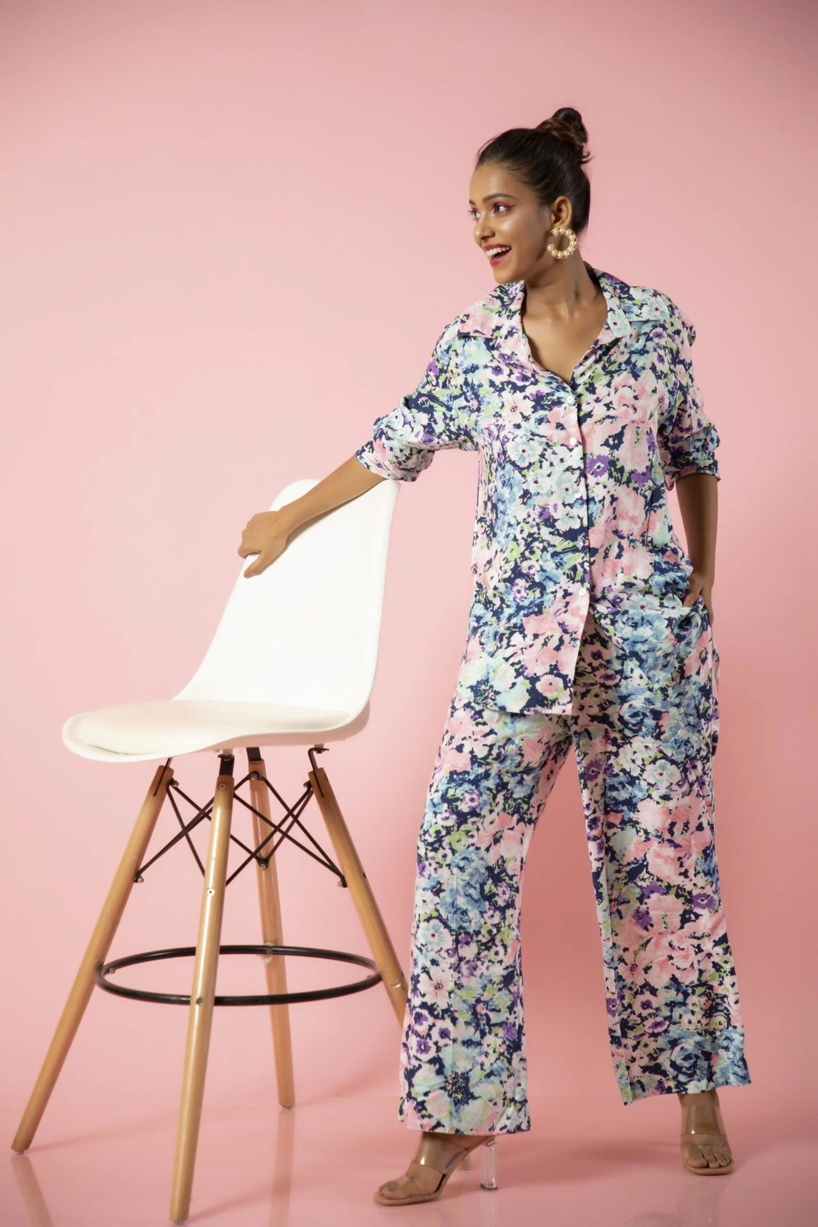 Floral Bliss 2-Piece Coord Set – Stylish & Comfy Printed Co-Ord for Women - Image 11