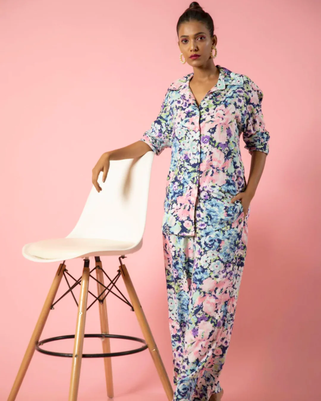 Floral Bliss 2-Piece Coord Set – Stylish & Comfy Printed Co-Ord for Women - Image 6