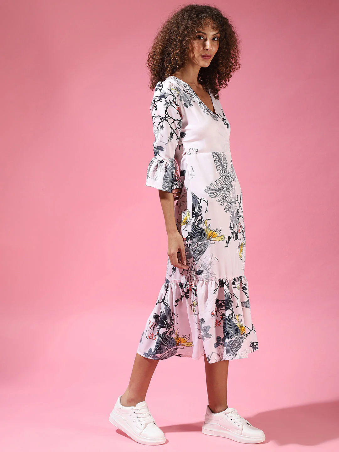 Floral Print Dress - Image 3