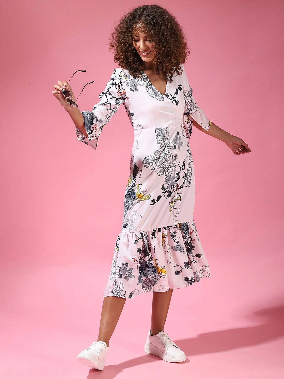 Floral Print Dress - Image 5
