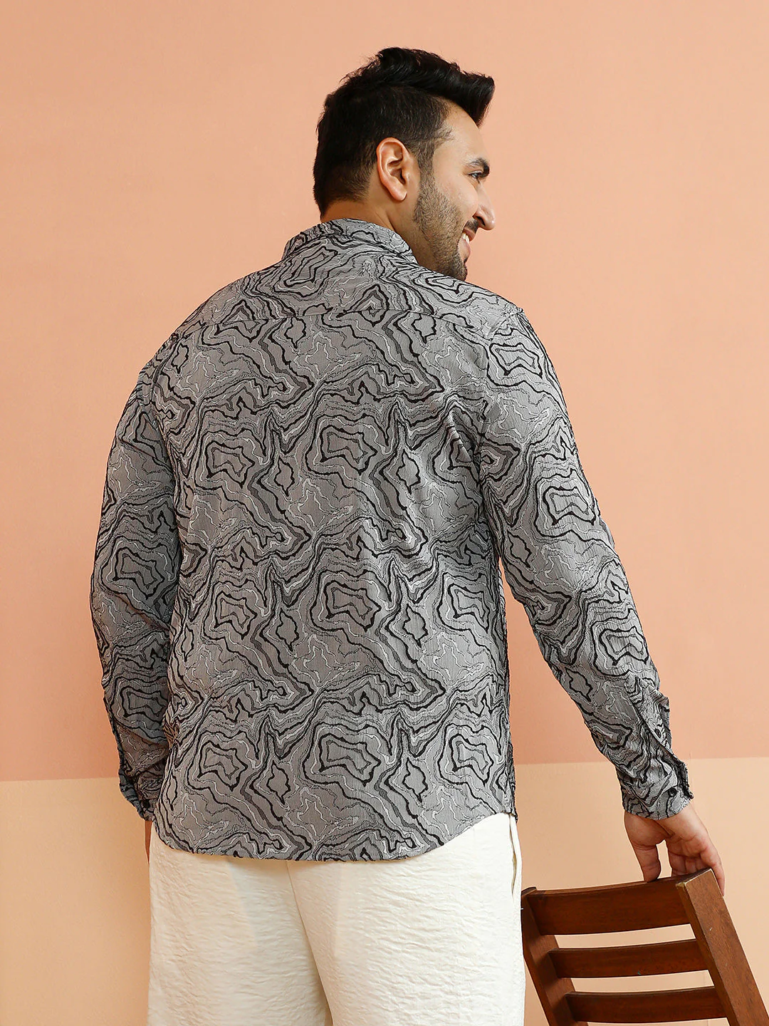 Fluid-Jacquard Shirt - Image 4