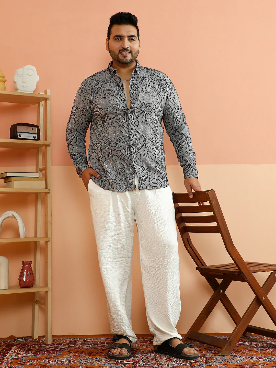 Fluid-Jacquard Shirt - Image 5