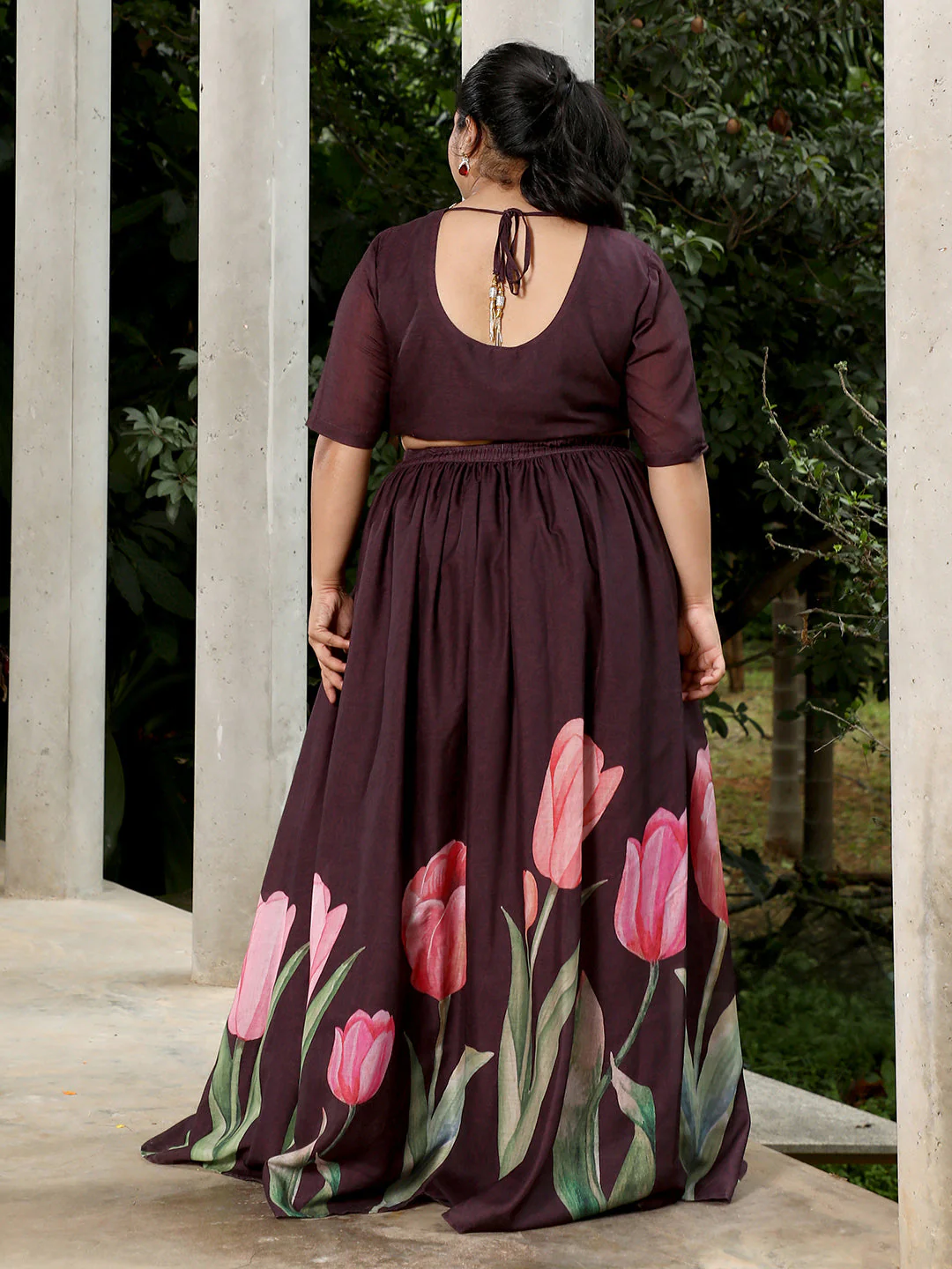 Foliage-Roses Imprint Co-Ord Set - Image 4