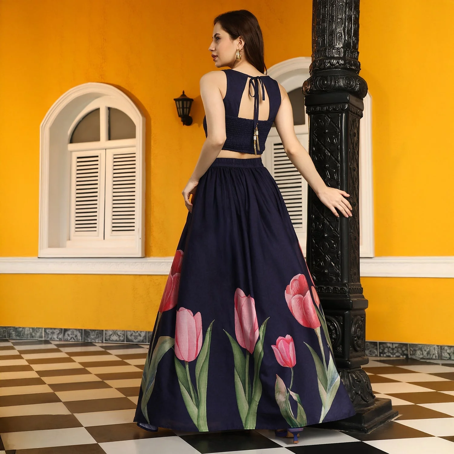 Foliage-Roses Imprint Co-Ord Set - Image 7