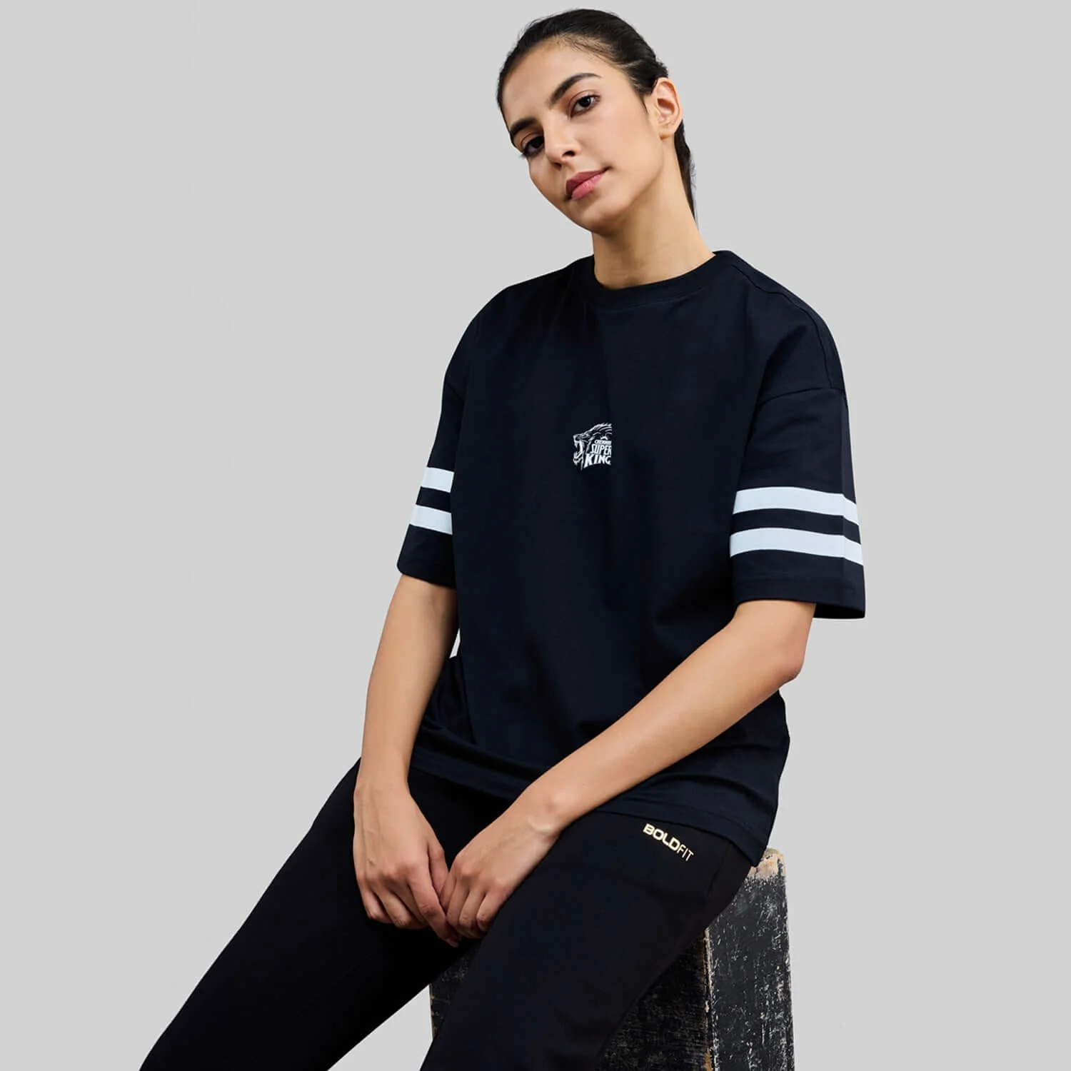 For a Reason - Official CSK Womens Thala Oversized Tee Combo - Image 2