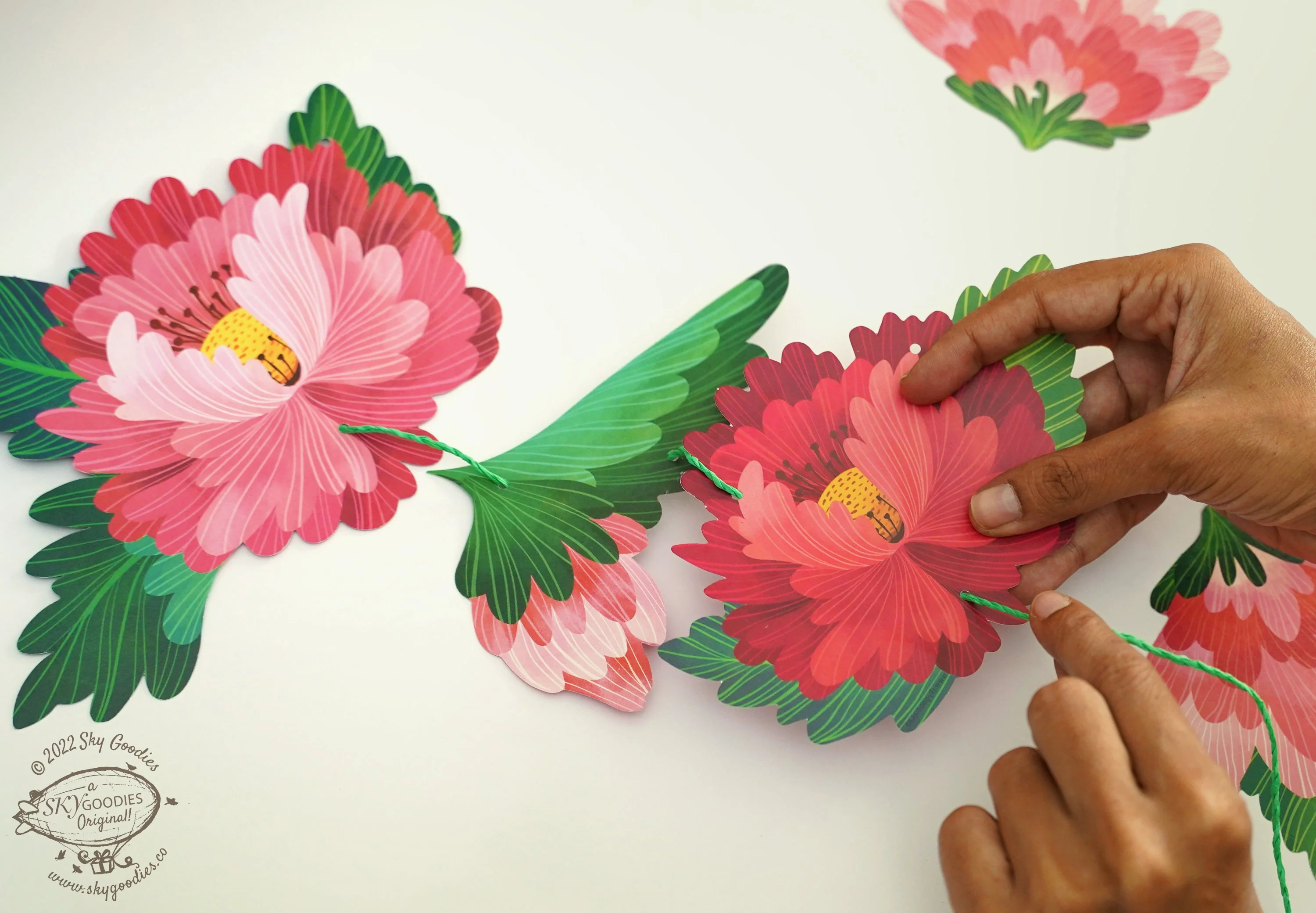 Forever Flowers Premium Paper Bunting - Image 2