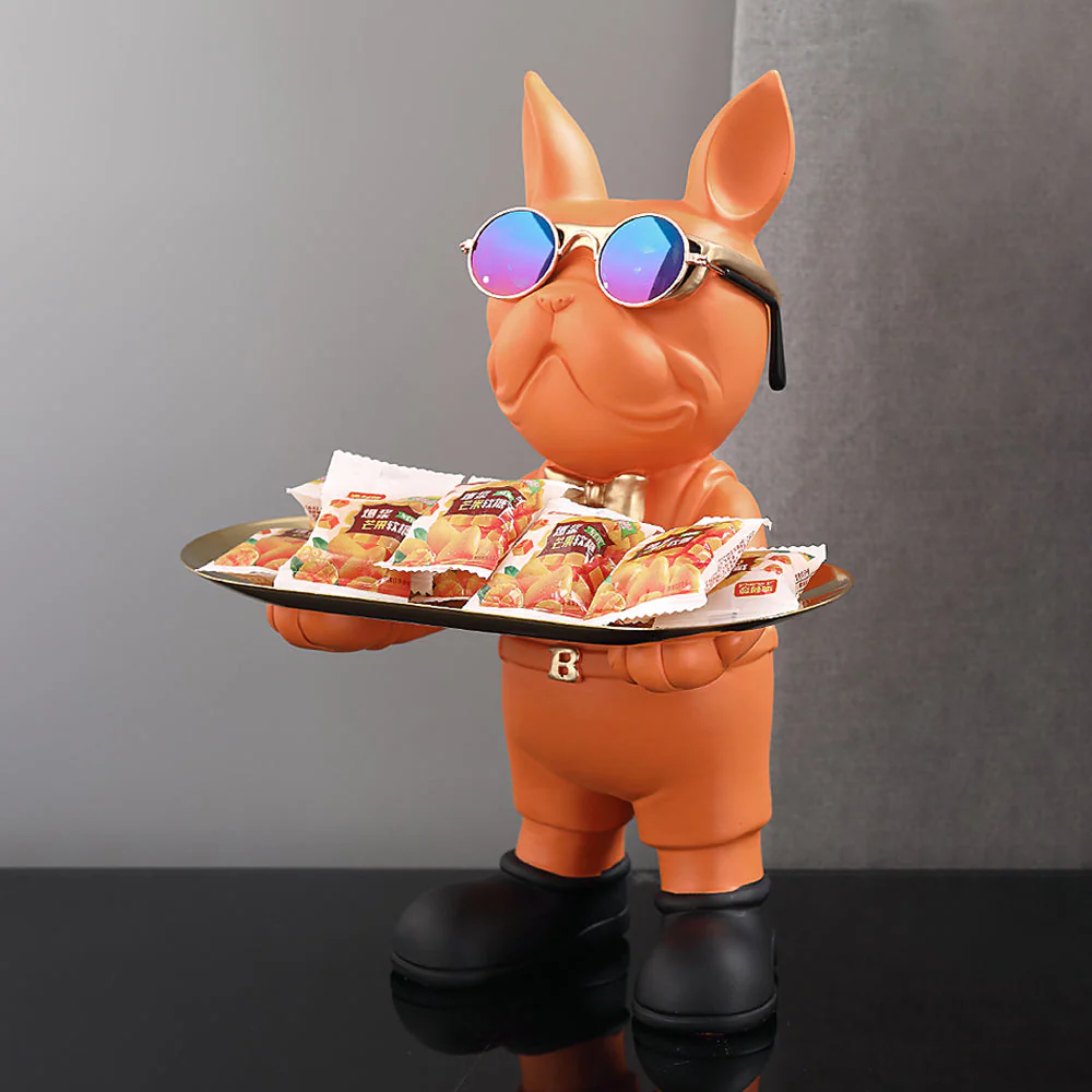 French Bulldog Butler Nordic Resin Dog - Image 3