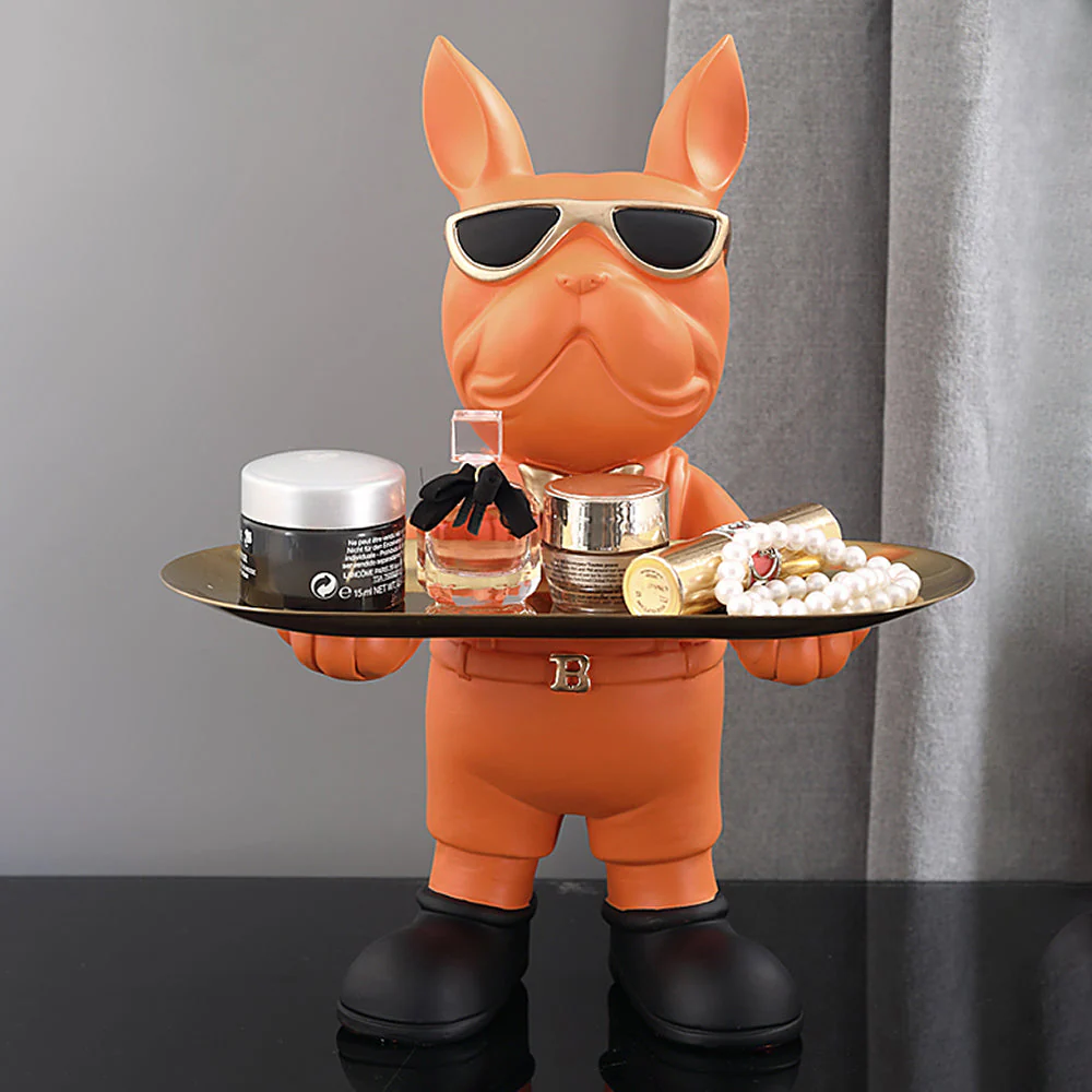 French Bulldog Butler Nordic Resin Dog - Image 4
