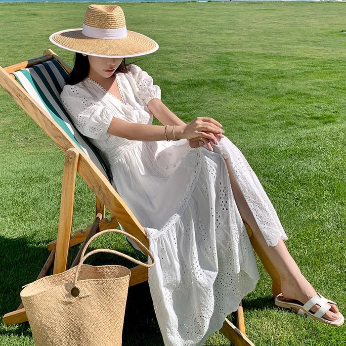French Style Embroidery Dress