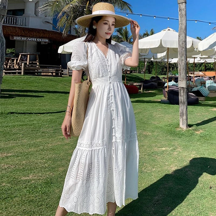 French Style Embroidery Dress - Image 2