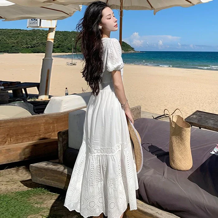 French Style Embroidery Dress - Image 4