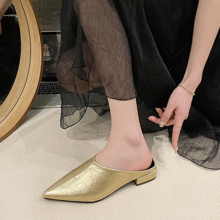 Freya Leatherette Mules - Image 7