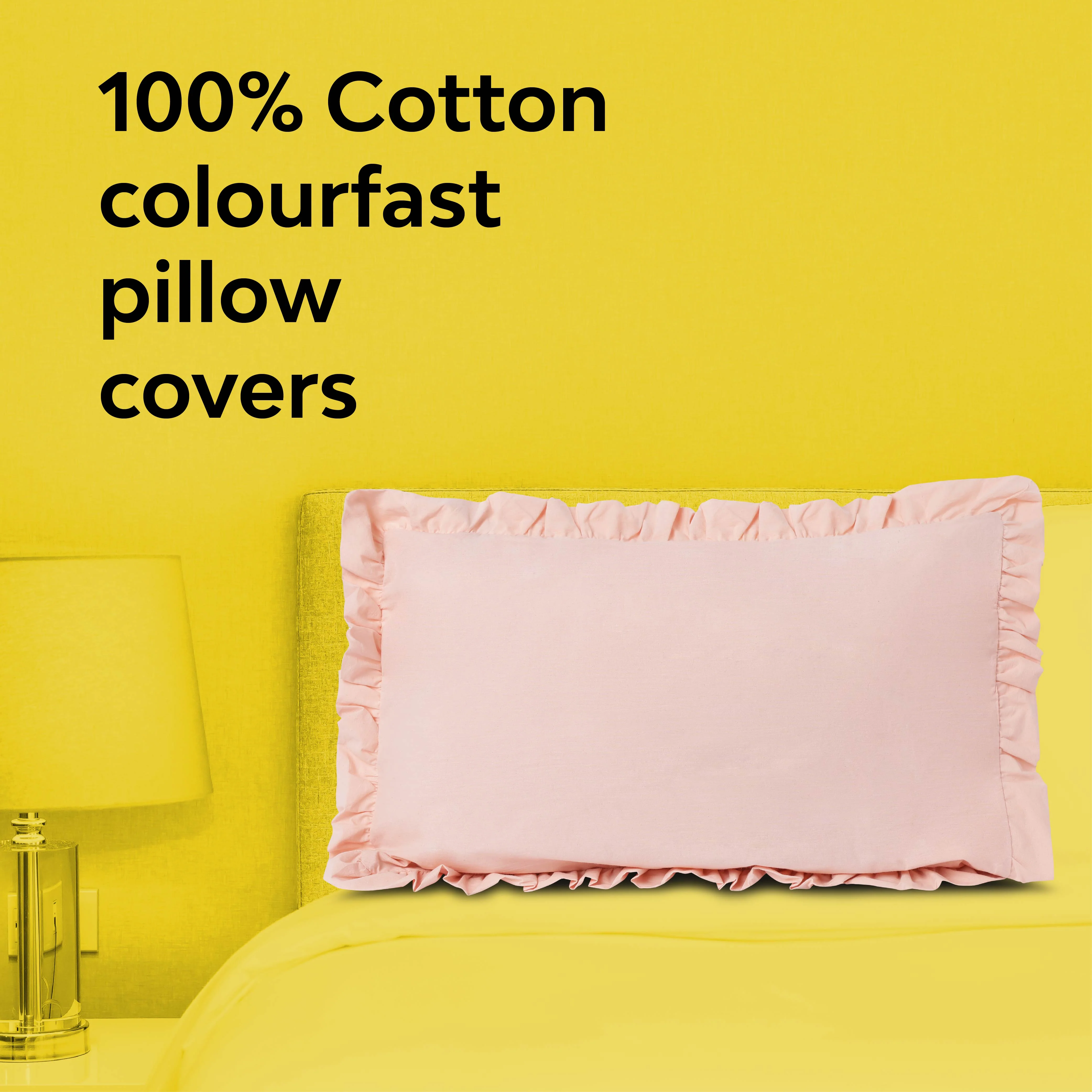 Frill 100% Cotton Bed Pillow Cover | Set Of 2 - Image 20
