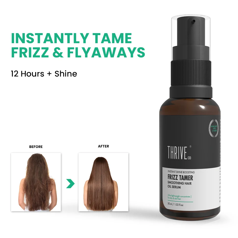 Frizz Tamer Smoothing Hair Oil Serum, Pack of 2 - 30ml each