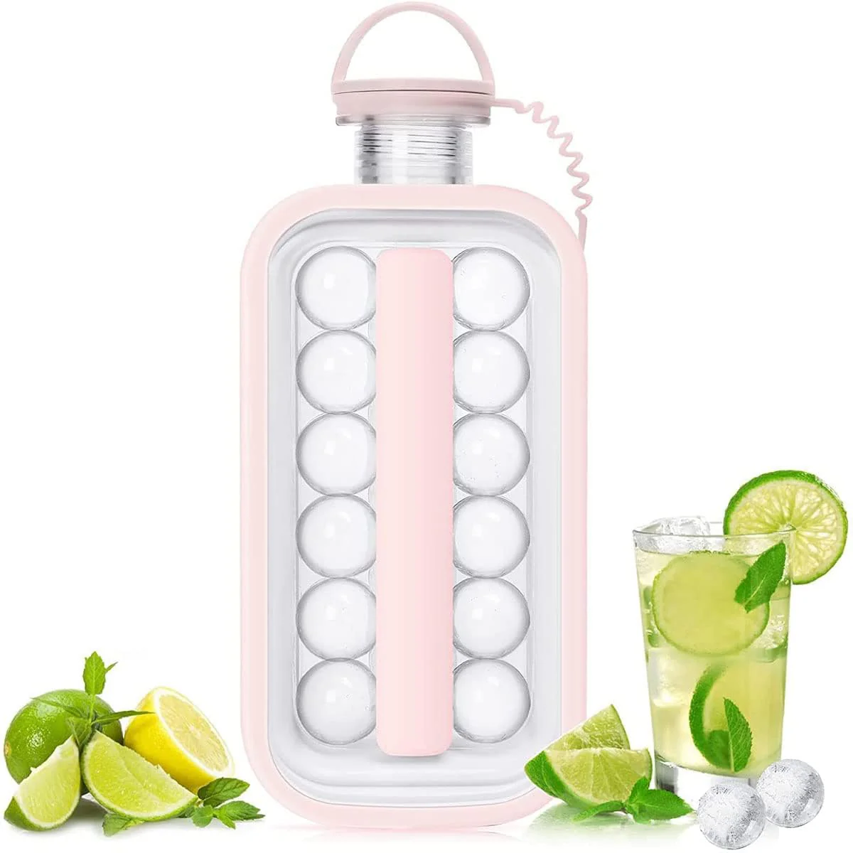 Frostee: 2-in-1 Ice Ball Maker Bottle with 17 Grids – Portable Freezer Kettle & Water Jug for Cocktails, Juice, Coffee, Whiskey & Cold Beverages - Image 9