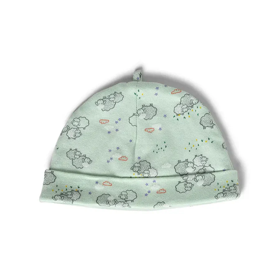 Frosty'Z Knitted Baby Interlock Cap & Booties Set - Image 2