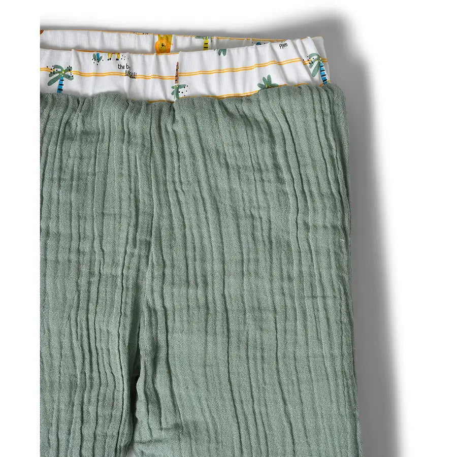 Frosty'Z Woven - 2L Muslin Reversible Baby Pants - Image 3