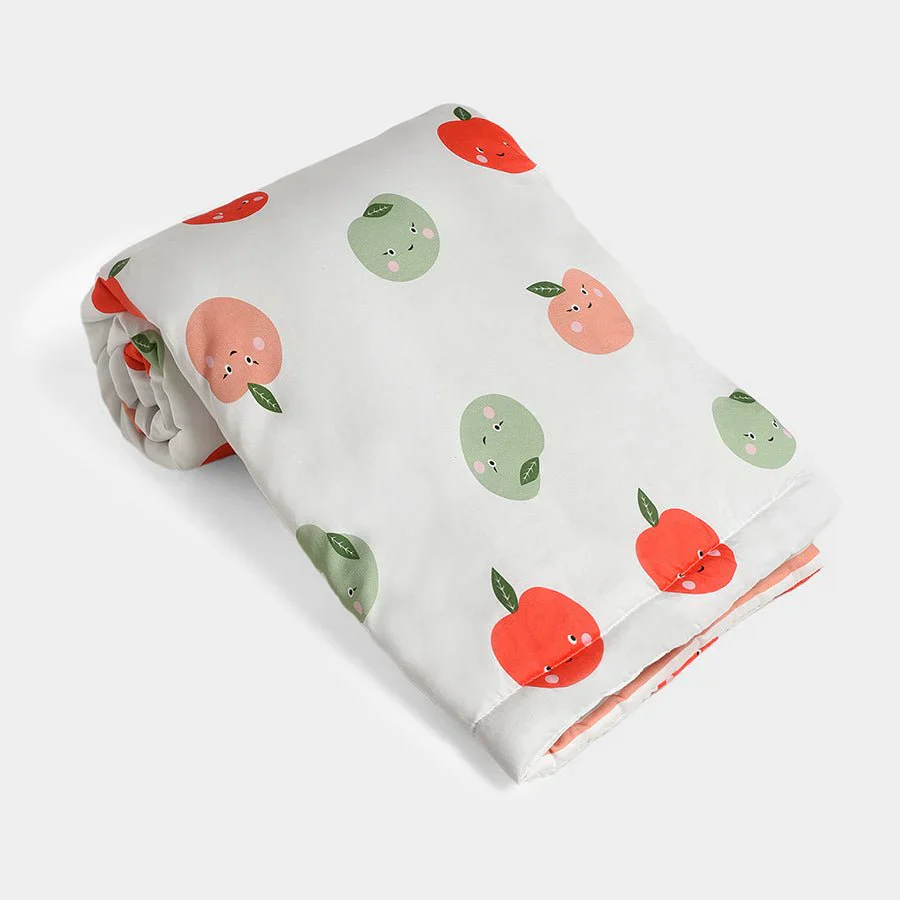 Fruits Greenish Cot Woven Comforter - Image 6